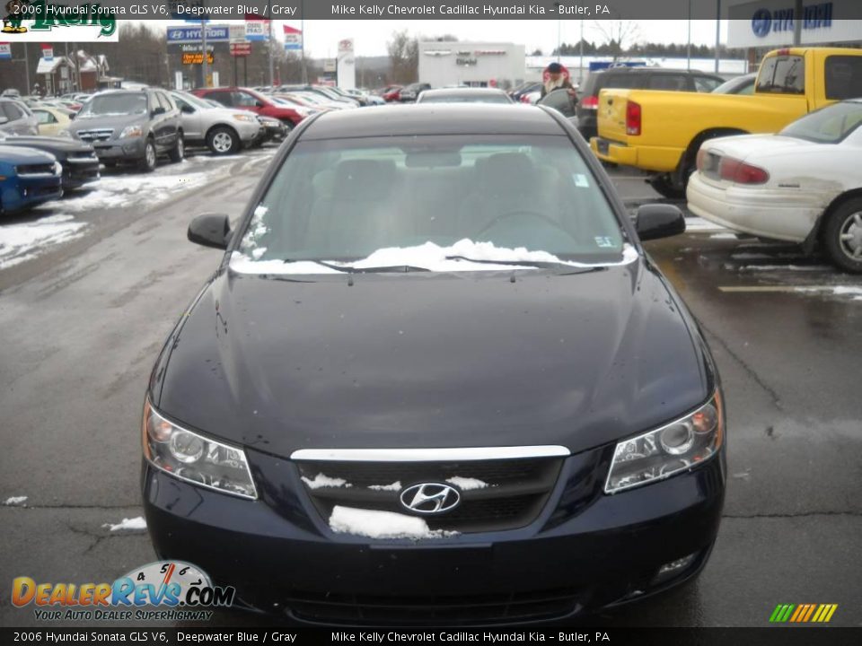 2006 Hyundai Sonata GLS V6 Deepwater Blue / Gray Photo #15
