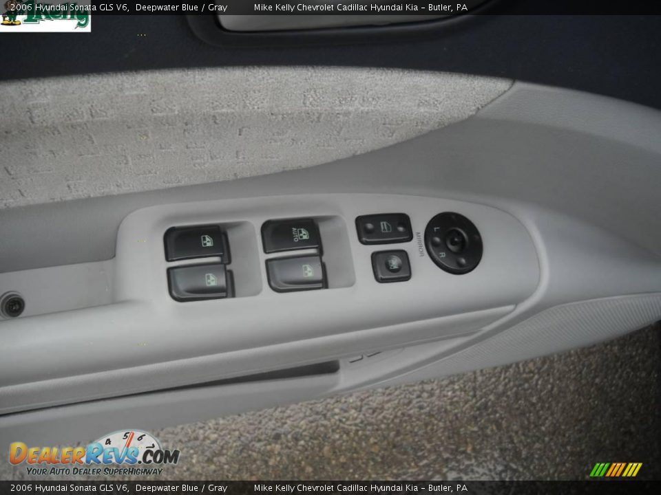 2006 Hyundai Sonata GLS V6 Deepwater Blue / Gray Photo #16