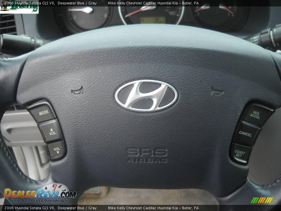 2006 Hyundai Sonata GLS V6 Deepwater Blue / Gray Photo #19