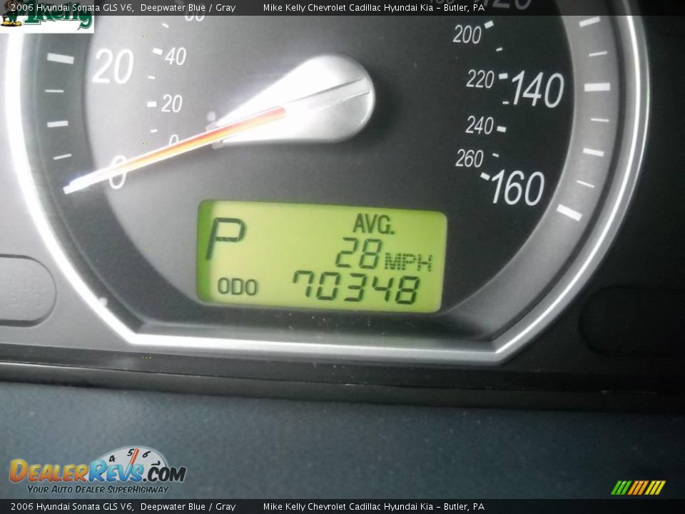 2006 Hyundai Sonata GLS V6 Deepwater Blue / Gray Photo #20
