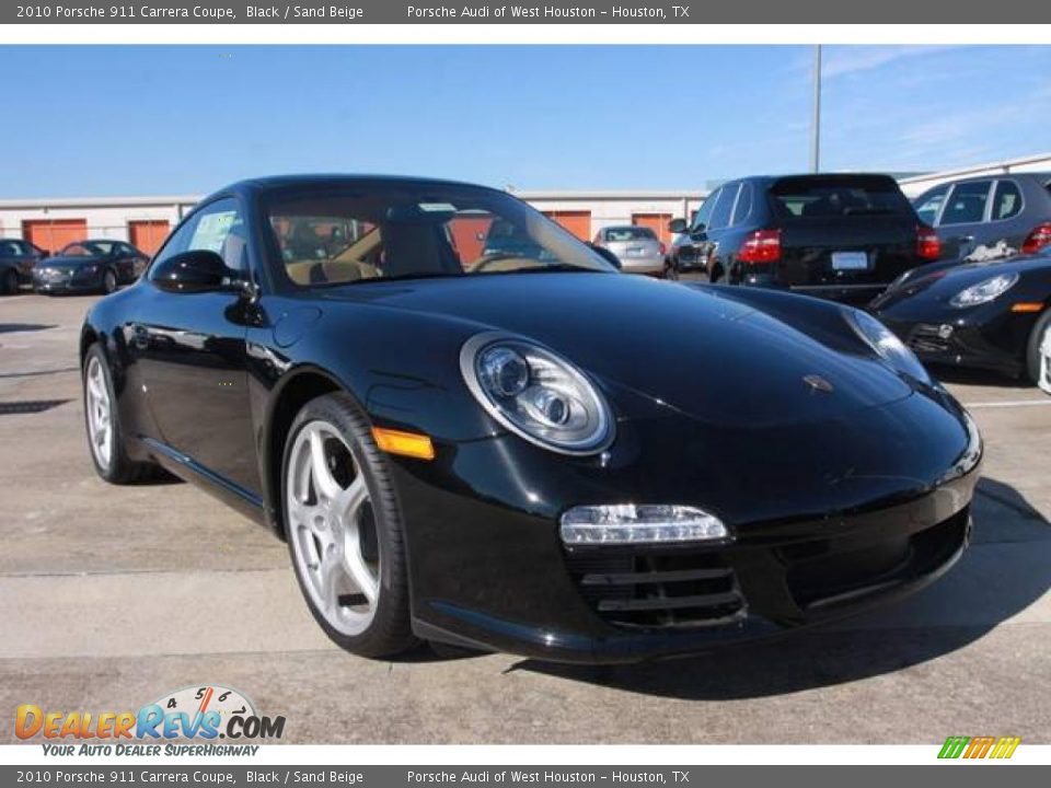 2010 Porsche 911 Carrera Coupe Black / Sand Beige Photo #1