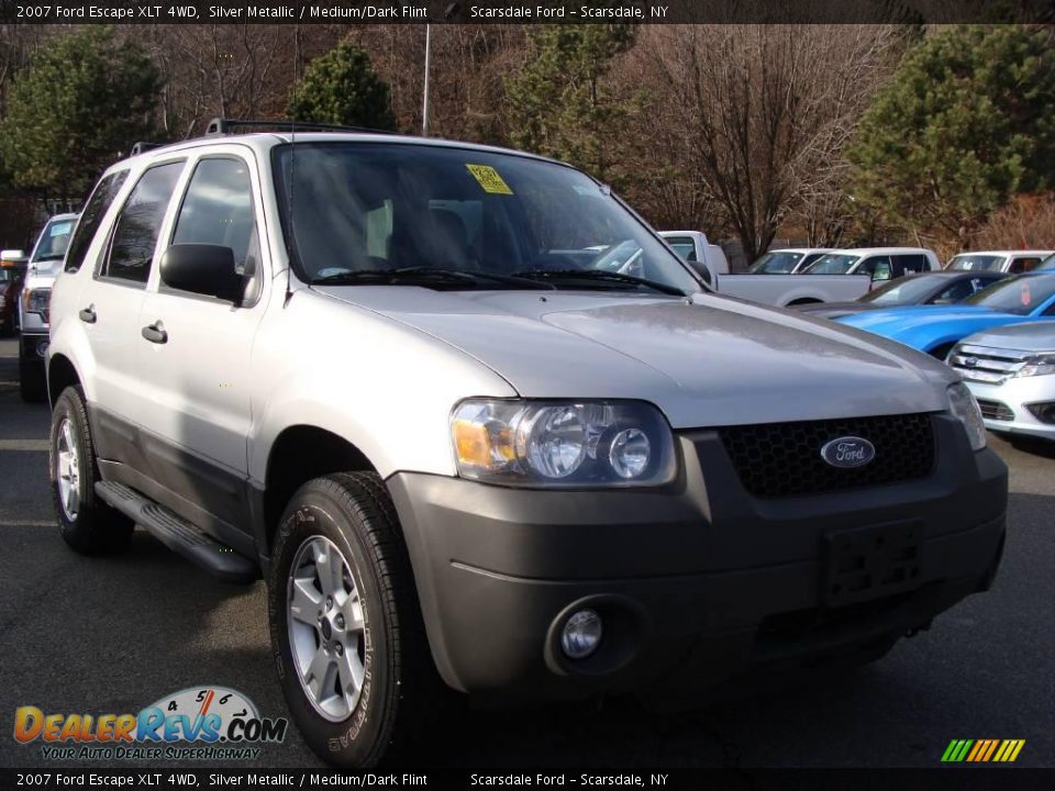 2007 Ford Escape XLT 4WD Silver Metallic / Medium/Dark Flint Photo #3
