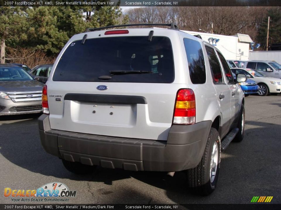 2007 Ford Escape XLT 4WD Silver Metallic / Medium/Dark Flint Photo #5