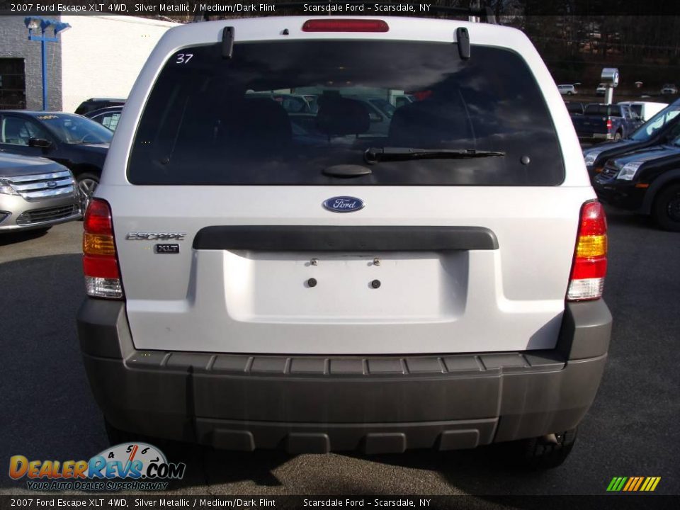 2007 Ford Escape XLT 4WD Silver Metallic / Medium/Dark Flint Photo #6