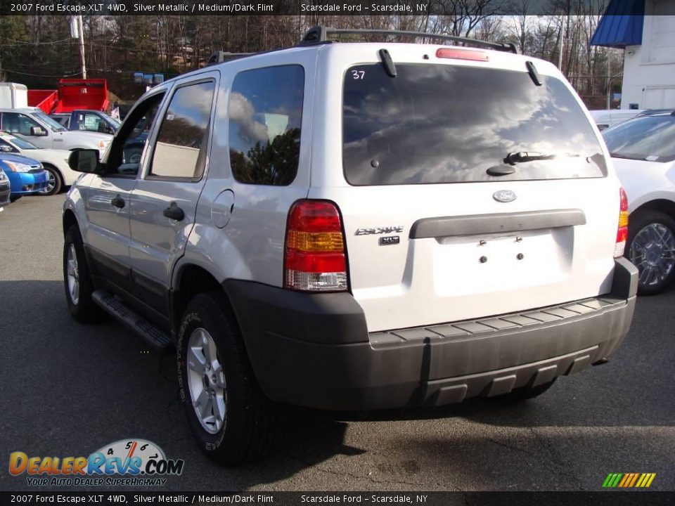 2007 Ford Escape XLT 4WD Silver Metallic / Medium/Dark Flint Photo #7