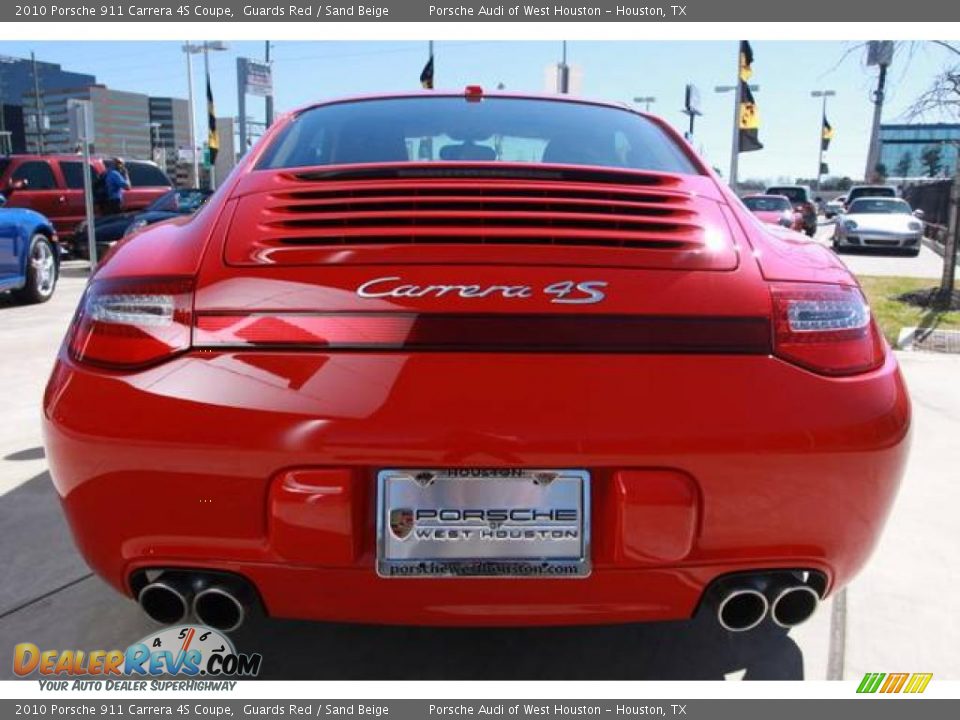 2010 Porsche 911 Carrera 4S Coupe Guards Red / Sand Beige Photo #3