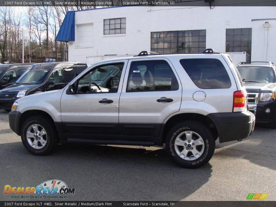 2007 Ford Escape XLT 4WD Silver Metallic / Medium/Dark Flint Photo #8