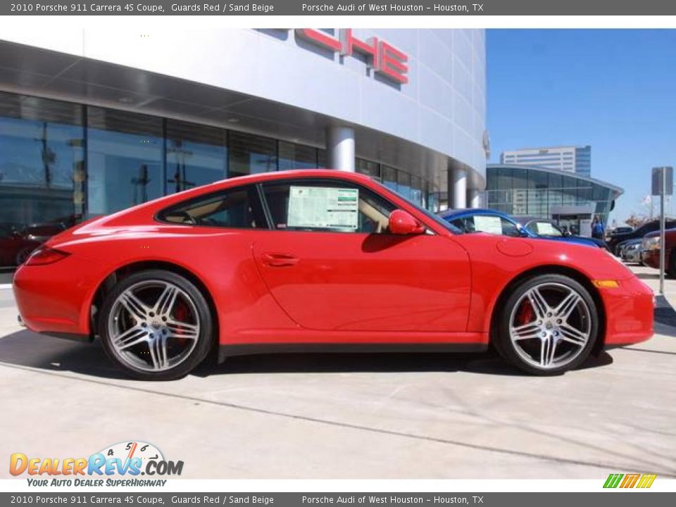 2010 Porsche 911 Carrera 4S Coupe Guards Red / Sand Beige Photo #5