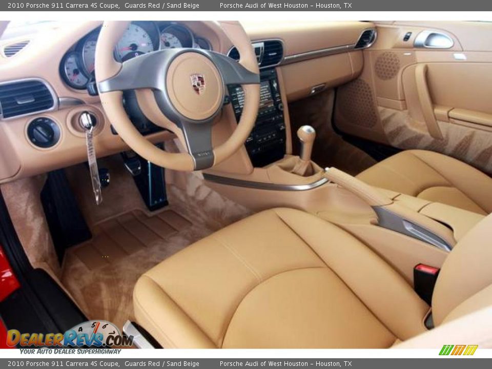 2010 Porsche 911 Carrera 4S Coupe Guards Red / Sand Beige Photo #6