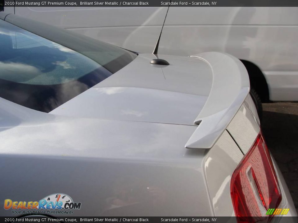 2010 Ford Mustang GT Premium Coupe Brilliant Silver Metallic / Charcoal Black Photo #10