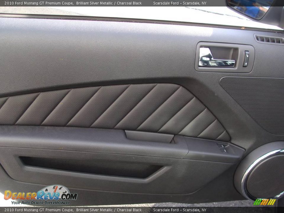 2010 Ford Mustang GT Premium Coupe Brilliant Silver Metallic / Charcoal Black Photo #11