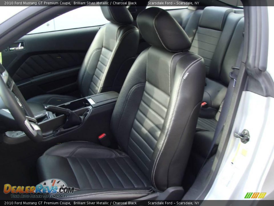 2010 Ford Mustang GT Premium Coupe Brilliant Silver Metallic / Charcoal Black Photo #15