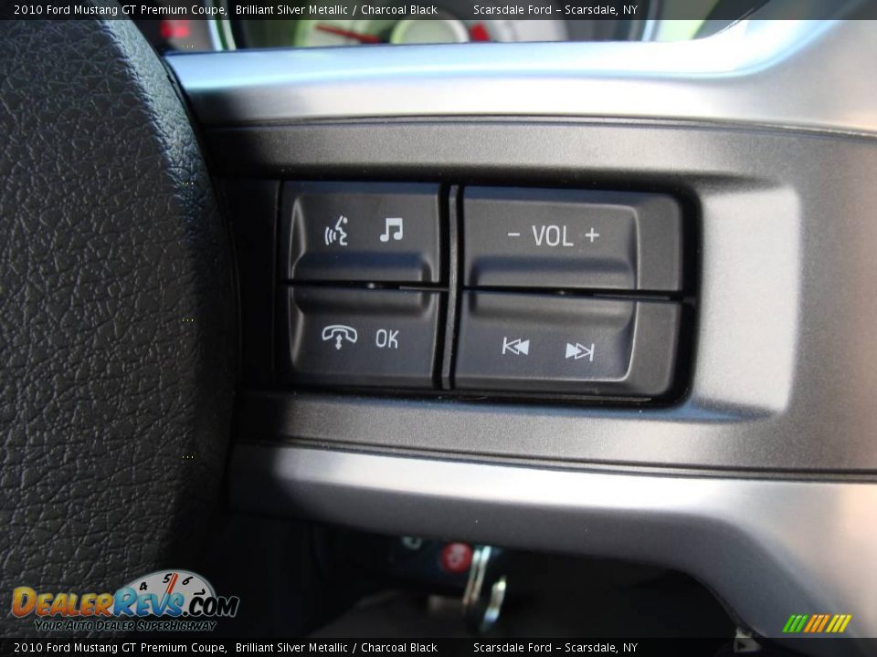 2010 Ford Mustang GT Premium Coupe Brilliant Silver Metallic / Charcoal Black Photo #22