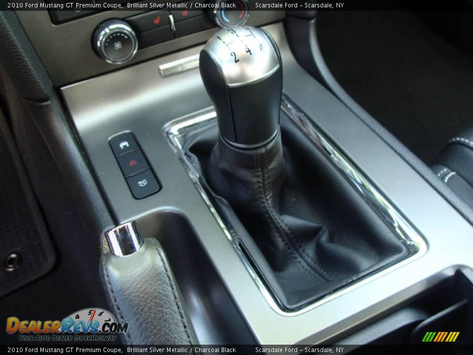 2010 Ford Mustang GT Premium Coupe Brilliant Silver Metallic / Charcoal Black Photo #24