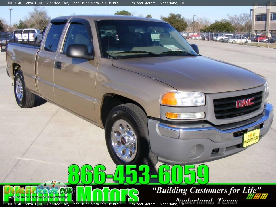 2006 GMC Sierra 1500 Extended Cab Sand Beige Metallic / Neutral Photo #1