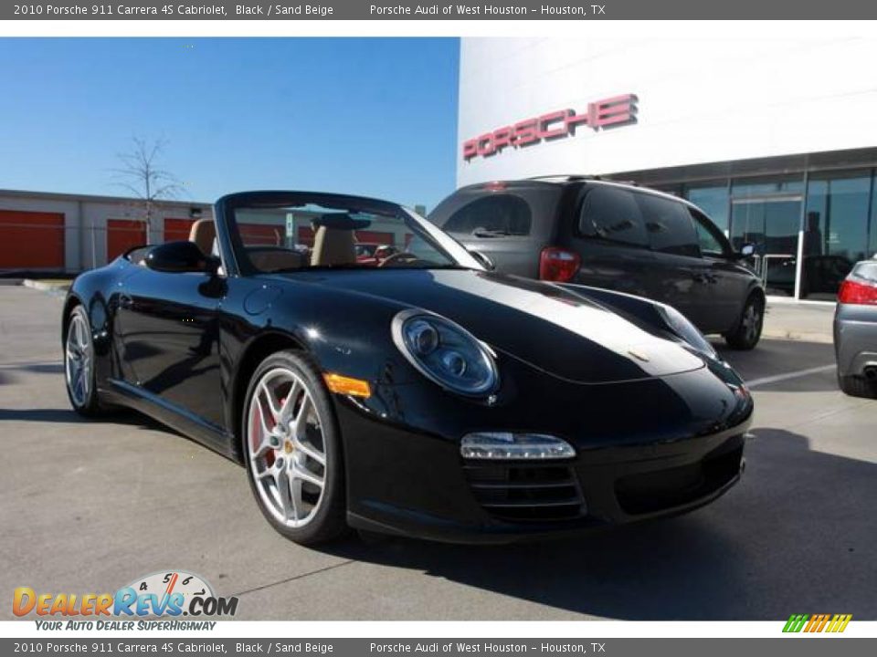 2010 Porsche 911 Carrera 4S Cabriolet Black / Sand Beige Photo #3