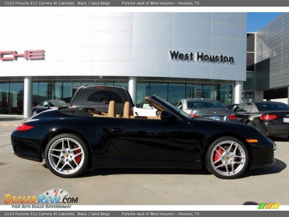 2010 Porsche 911 Carrera 4S Cabriolet Black / Sand Beige Photo #4
