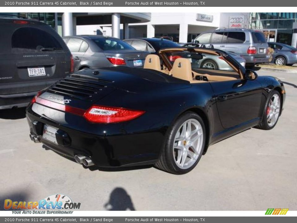 2010 Porsche 911 Carrera 4S Cabriolet Black / Sand Beige Photo #6