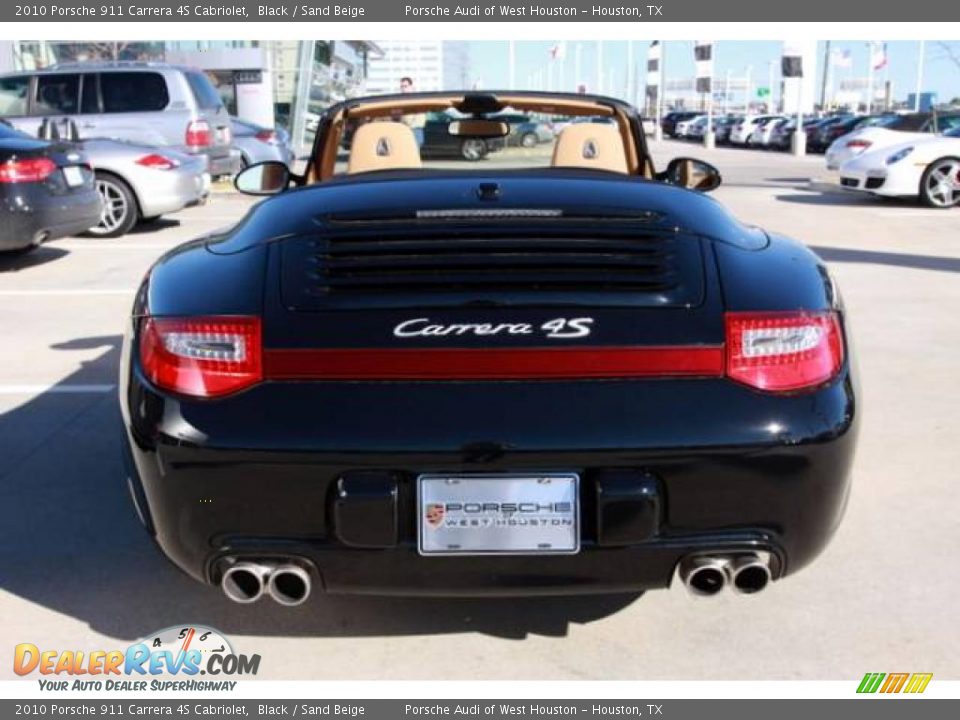 2010 Porsche 911 Carrera 4S Cabriolet Black / Sand Beige Photo #7