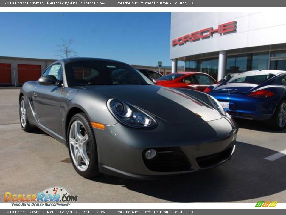 2010 Porsche Cayman Meteor Grey Metallic / Stone Grey Photo #1