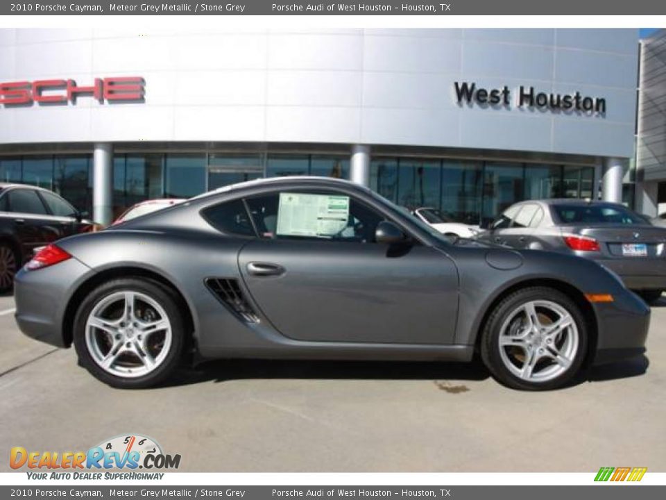 2010 Porsche Cayman Meteor Grey Metallic / Stone Grey Photo #3