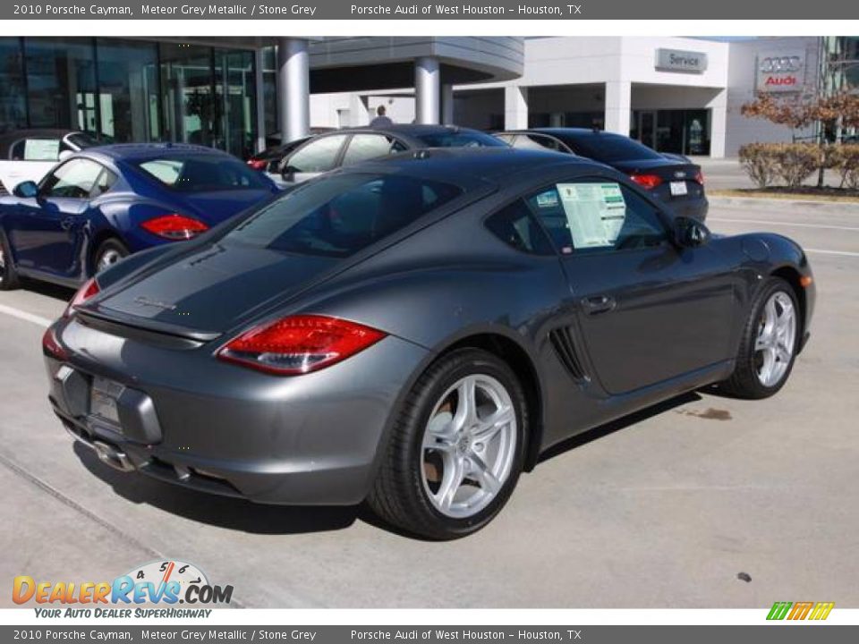 2010 Porsche Cayman Meteor Grey Metallic / Stone Grey Photo #5