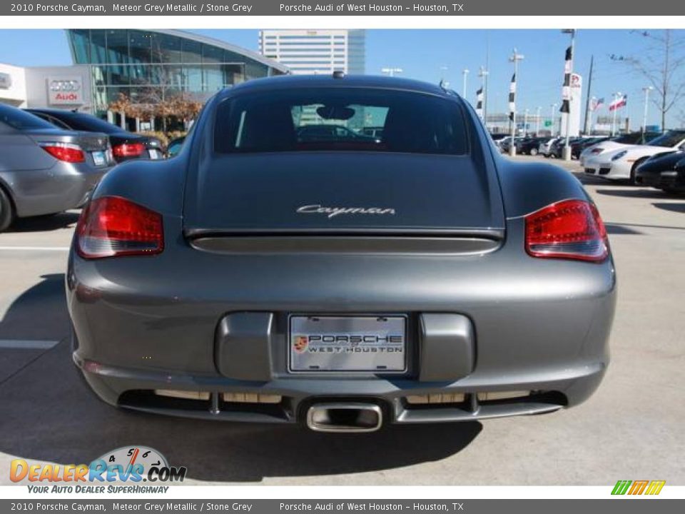 2010 Porsche Cayman Meteor Grey Metallic / Stone Grey Photo #6