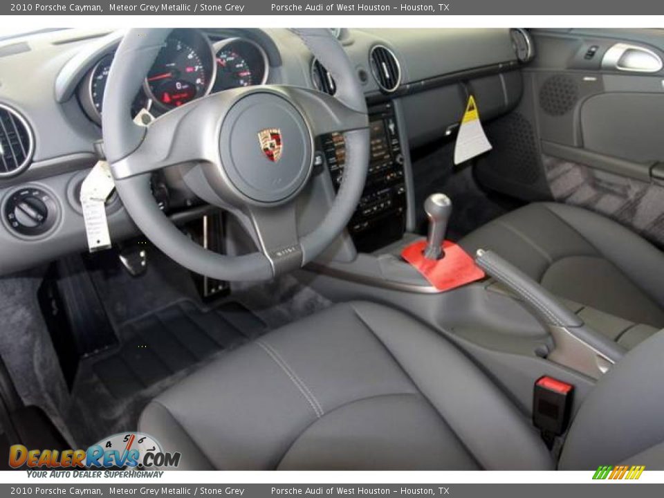 2010 Porsche Cayman Meteor Grey Metallic / Stone Grey Photo #7