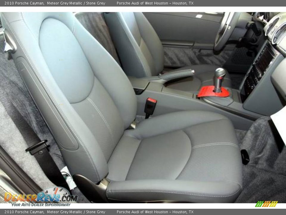 2010 Porsche Cayman Meteor Grey Metallic / Stone Grey Photo #10