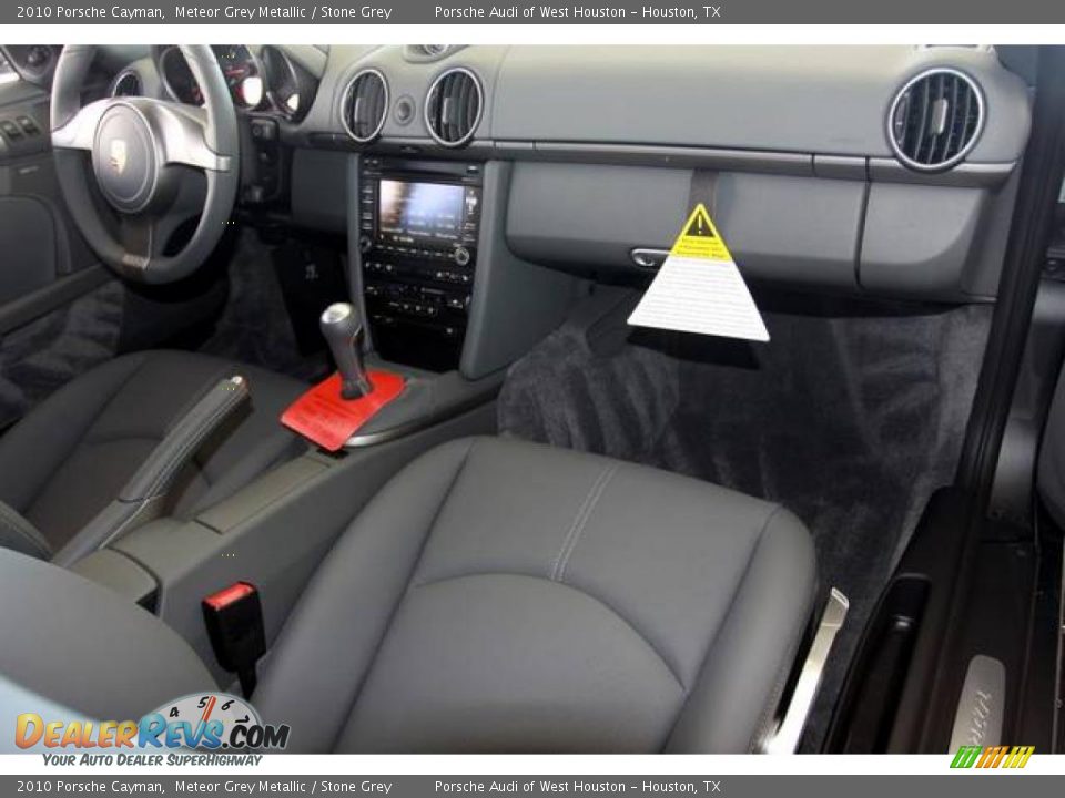 2010 Porsche Cayman Meteor Grey Metallic / Stone Grey Photo #13