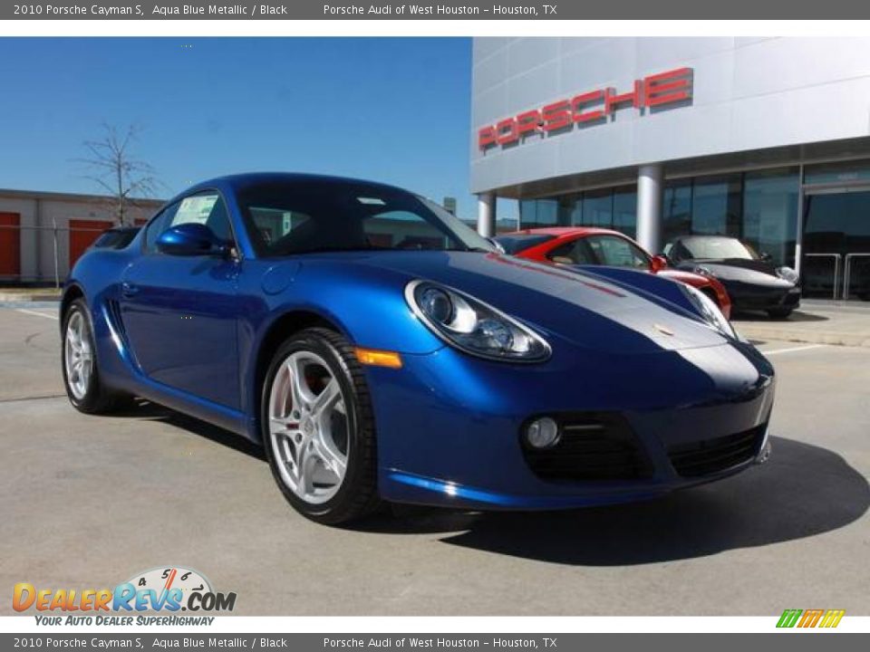 2010 Porsche Cayman S Aqua Blue Metallic / Black Photo #1