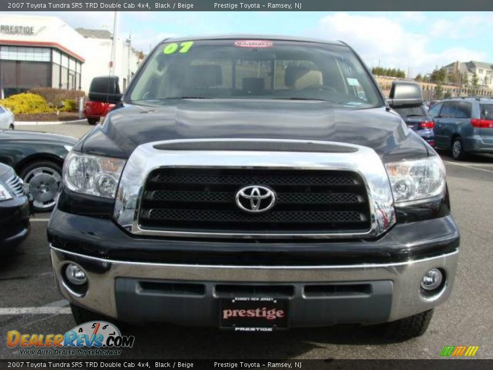 2007 Toyota Tundra SR5 TRD Double Cab 4x4 Black / Beige Photo #2