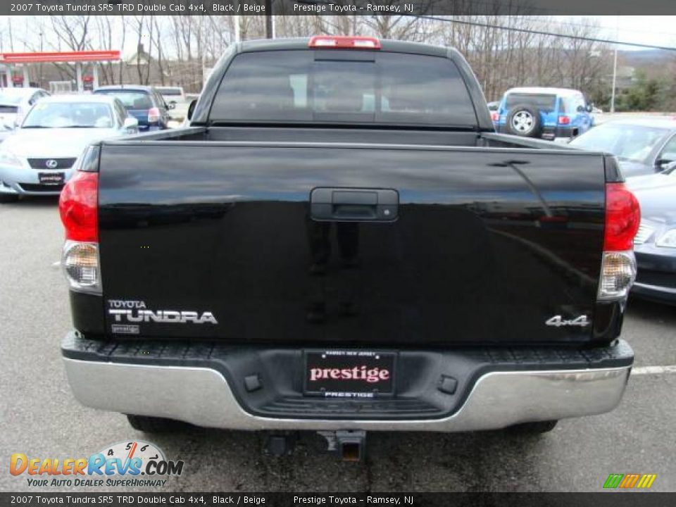 2007 Toyota Tundra SR5 TRD Double Cab 4x4 Black / Beige Photo #5