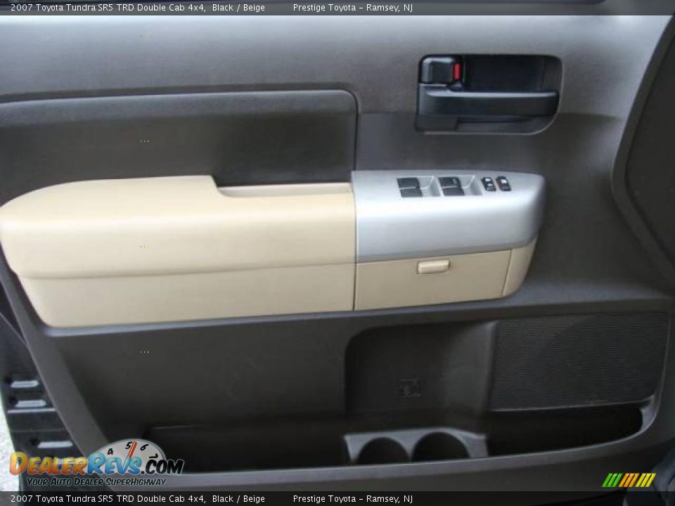 2007 Toyota Tundra SR5 TRD Double Cab 4x4 Black / Beige Photo #6