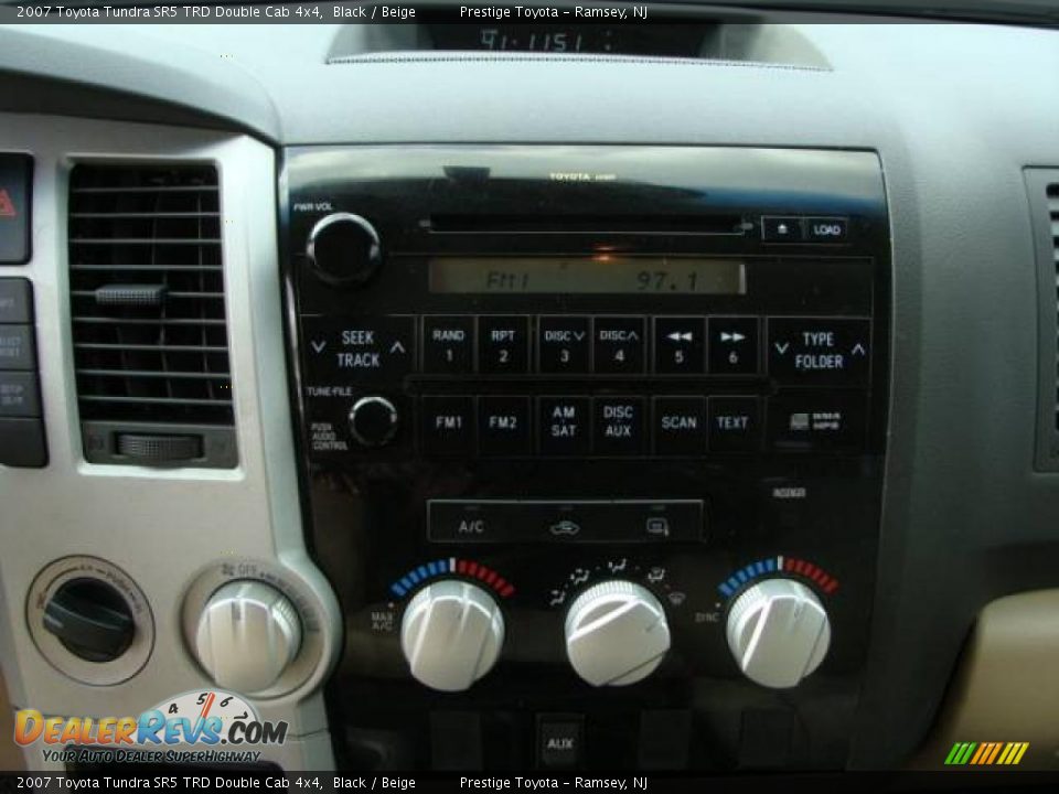 2007 Toyota Tundra SR5 TRD Double Cab 4x4 Black / Beige Photo #11