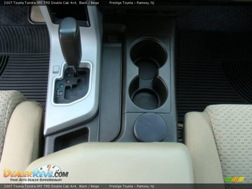 2007 Toyota Tundra SR5 TRD Double Cab 4x4 Black / Beige Photo #12