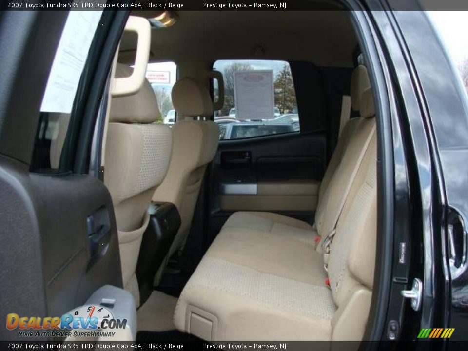 2007 Toyota Tundra SR5 TRD Double Cab 4x4 Black / Beige Photo #13