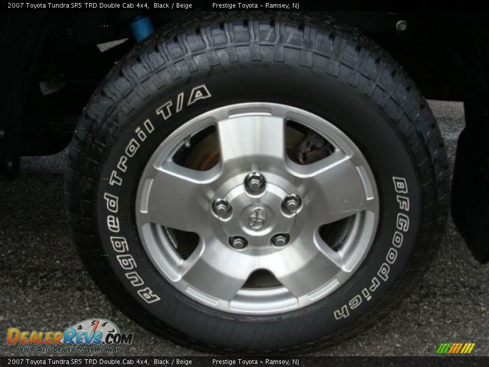 2007 Toyota Tundra SR5 TRD Double Cab 4x4 Black / Beige Photo #14