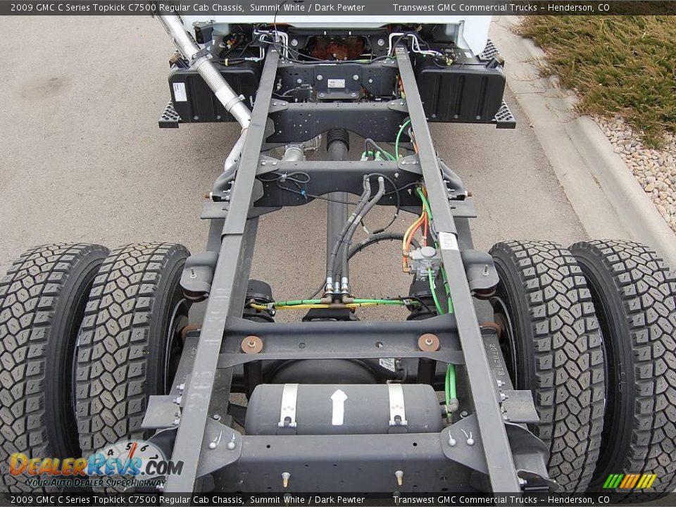 2009 GMC C Series Topkick C7500 Regular Cab Chassis Summit White / Dark Pewter Photo #6