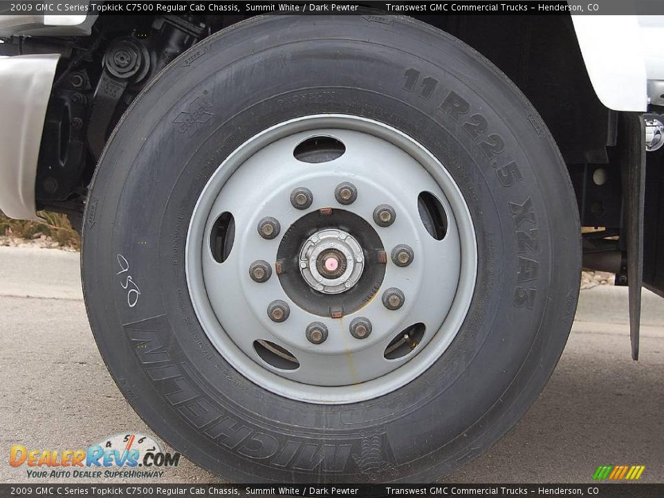 2009 GMC C Series Topkick C7500 Regular Cab Chassis Summit White / Dark Pewter Photo #8