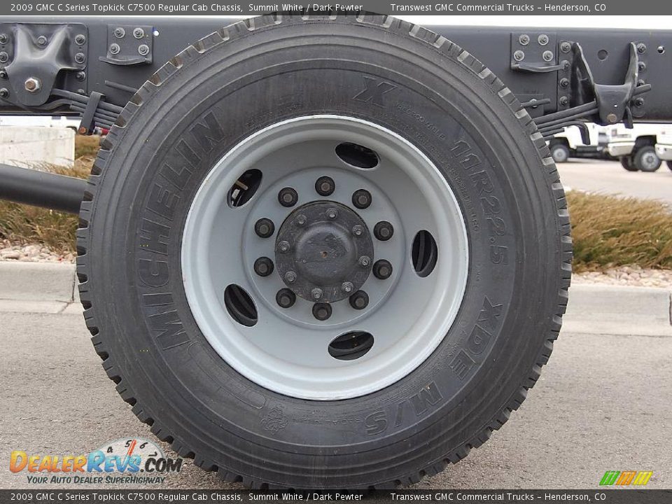 2009 GMC C Series Topkick C7500 Regular Cab Chassis Summit White / Dark Pewter Photo #10
