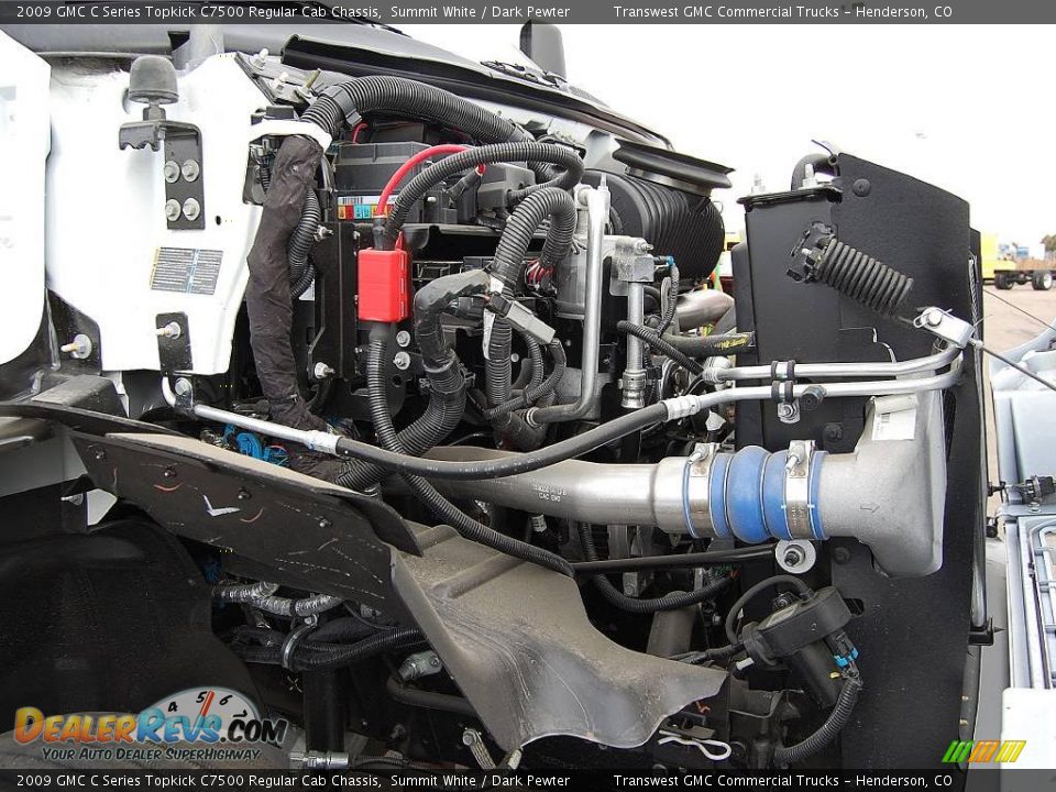 2009 GMC C Series Topkick C7500 Regular Cab Chassis Summit White / Dark Pewter Photo #13