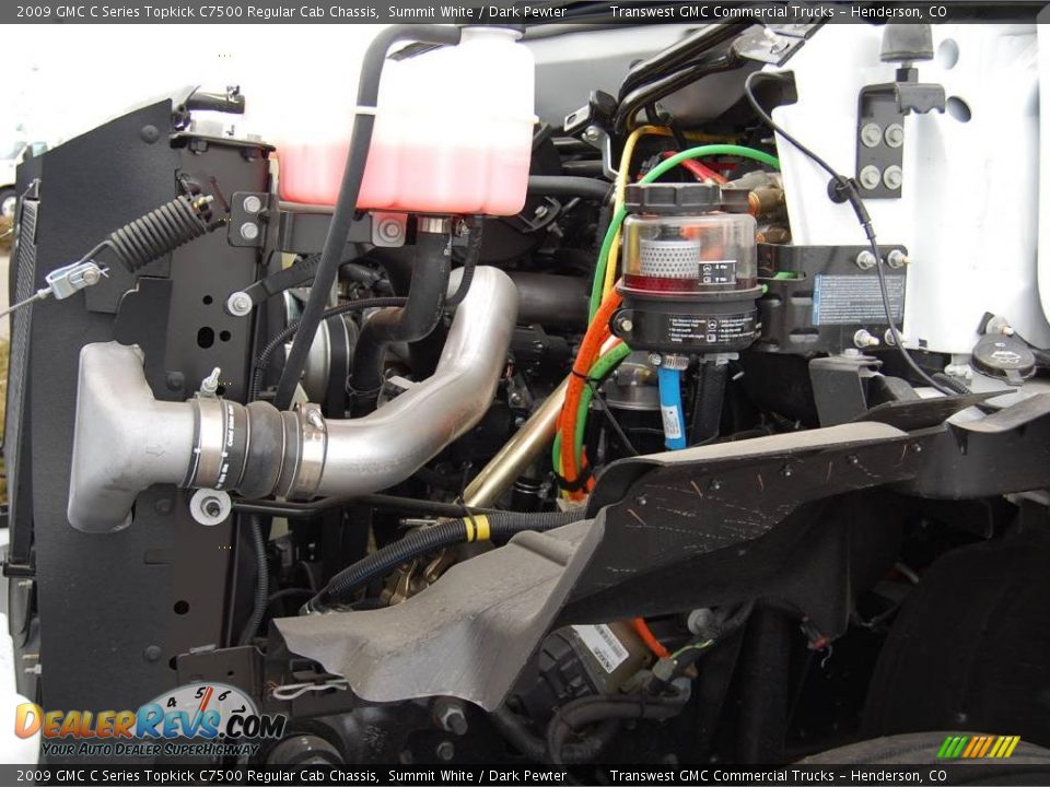 2009 GMC C Series Topkick C7500 Regular Cab Chassis Summit White / Dark Pewter Photo #14