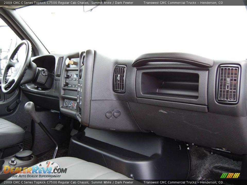 2009 GMC C Series Topkick C7500 Regular Cab Chassis Summit White / Dark Pewter Photo #19