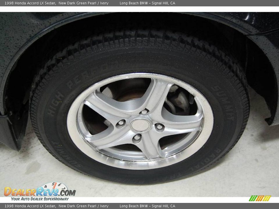1998 Honda Accord LX Sedan New Dark Green Pearl / Ivory Photo #3