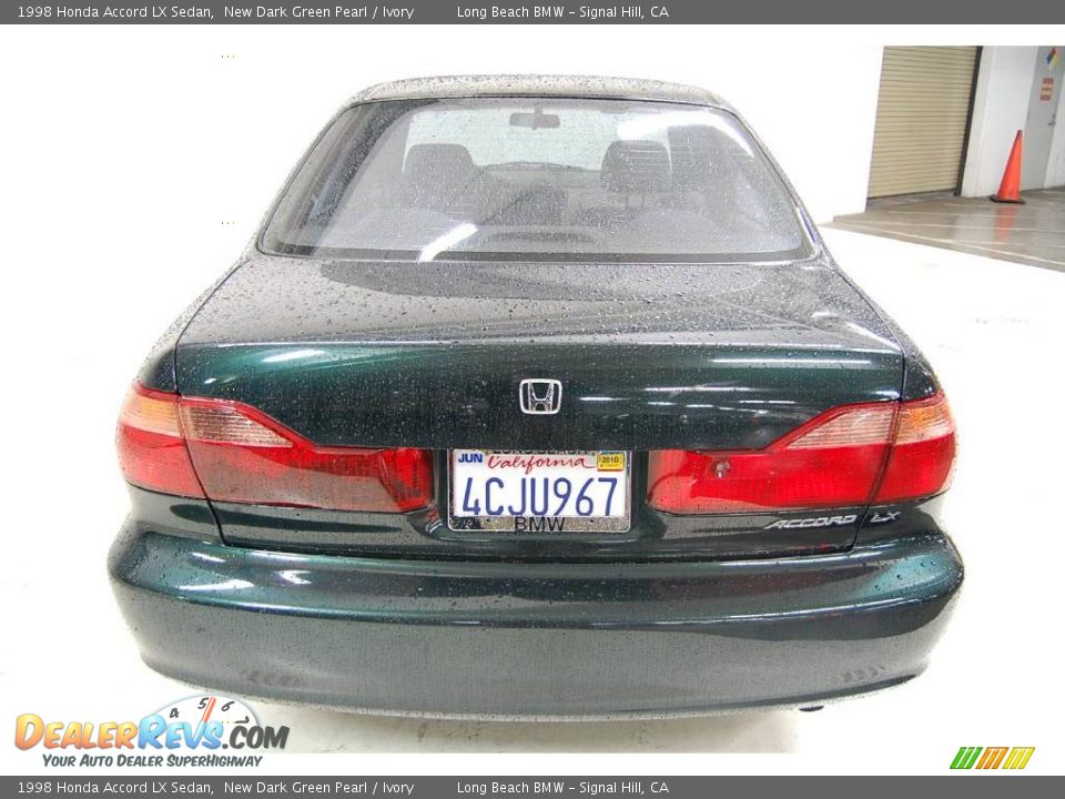1998 Honda Accord LX Sedan New Dark Green Pearl / Ivory Photo #7