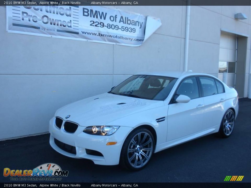 2010 BMW M3 Sedan Alpine White / Black Novillo Photo #2