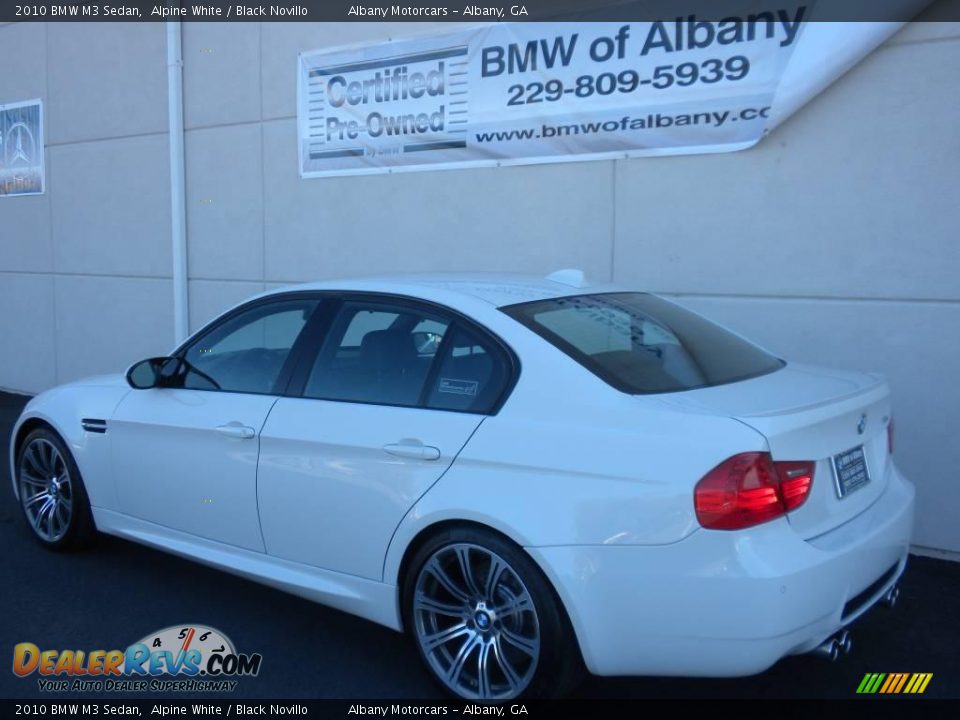 2010 BMW M3 Sedan Alpine White / Black Novillo Photo #3