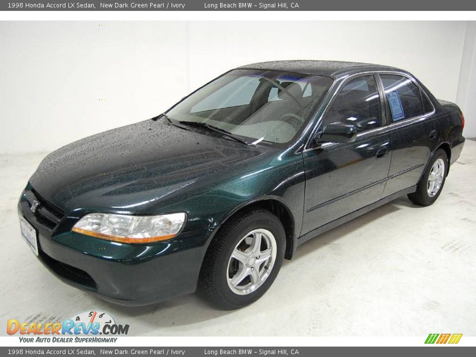 1998 Honda Accord LX Sedan New Dark Green Pearl / Ivory Photo #11