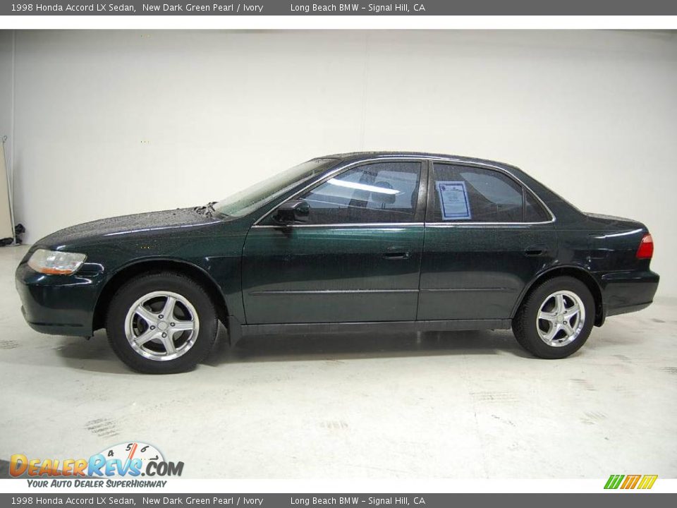 1998 Honda Accord LX Sedan New Dark Green Pearl / Ivory Photo #12